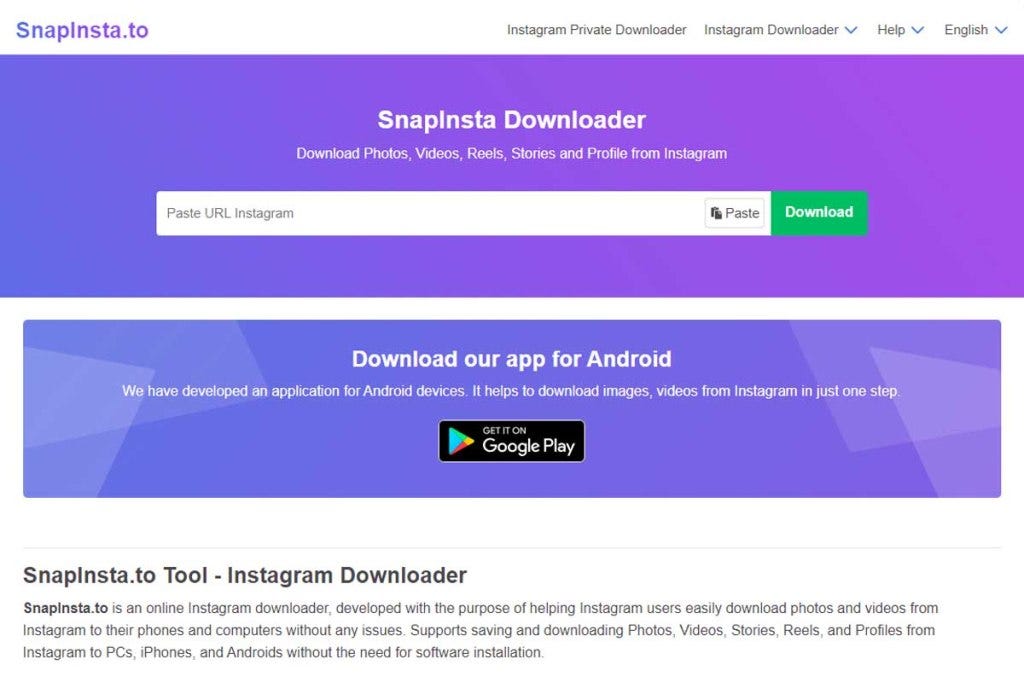 Instagram Video Downloader