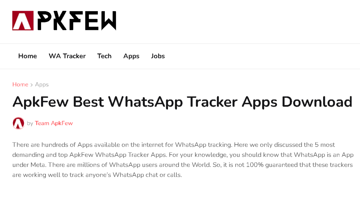 APKfew WhatsApp Tracker - Pro APK Download, Features, and More