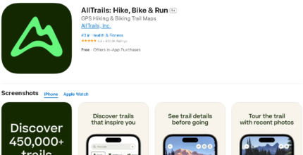 AllTrails - track your hikes, bike rides, or runs