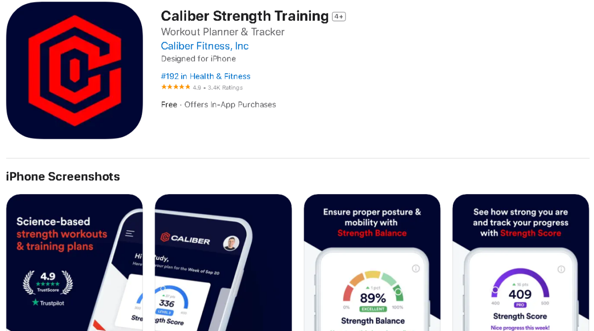 Caliber - Strength Training App - A Comprehensive Guide