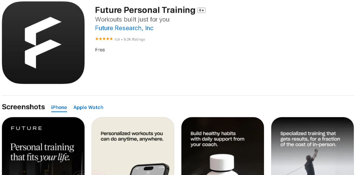 Future - Fitness Coach, Review, Download Latest Version, APK, Features