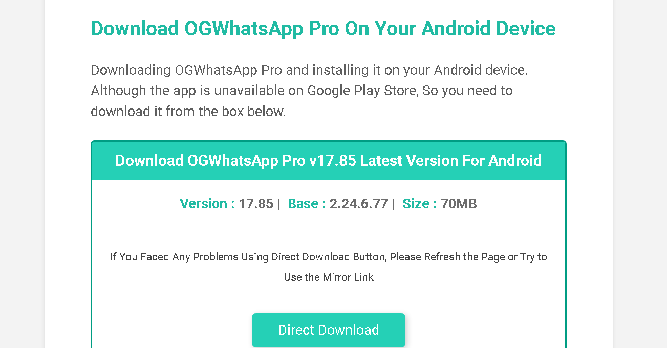 OGWhatsApp Pro APK Download - Elevate Your Messaging Experience