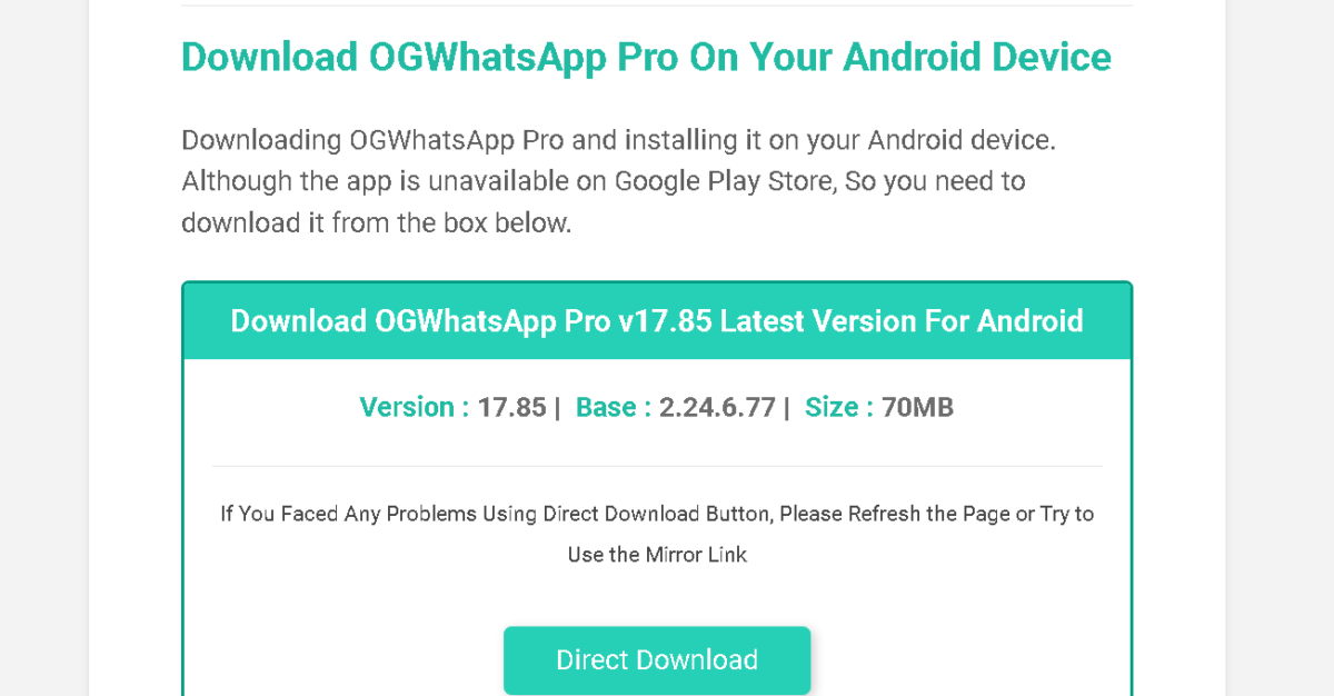 OGWhatsApp Pro APK Download - Elevate Your Messaging Experience